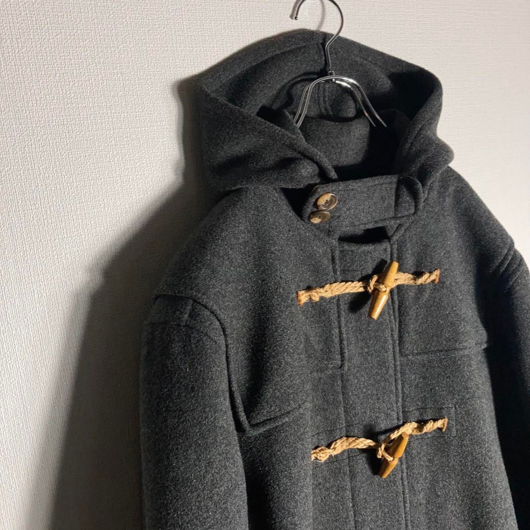 tk 90,sアメリカ製 Ralph Lauren ダッフルコート 90s USA製】RALPH LAUREN ダッフルコート ウール グレー L