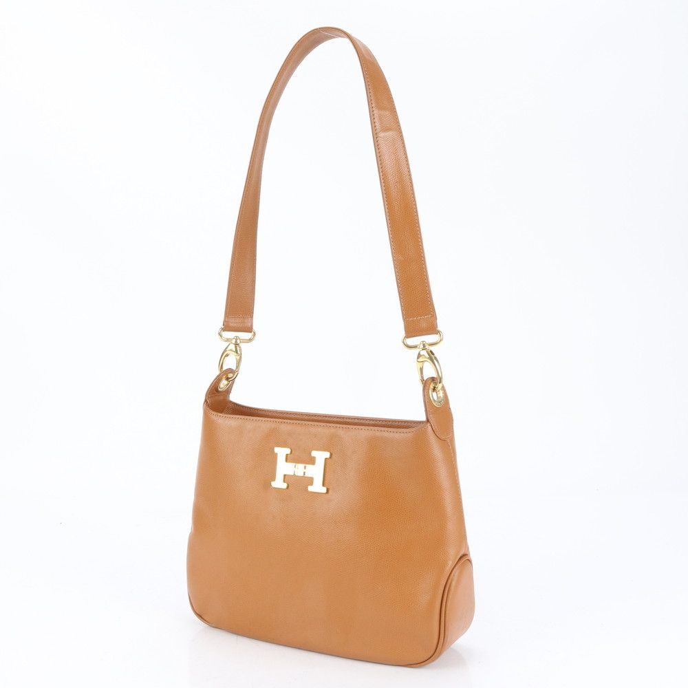 美品 ハイクラス イタリア製 レザー ショルダーバッグ 肩掛け ワン  