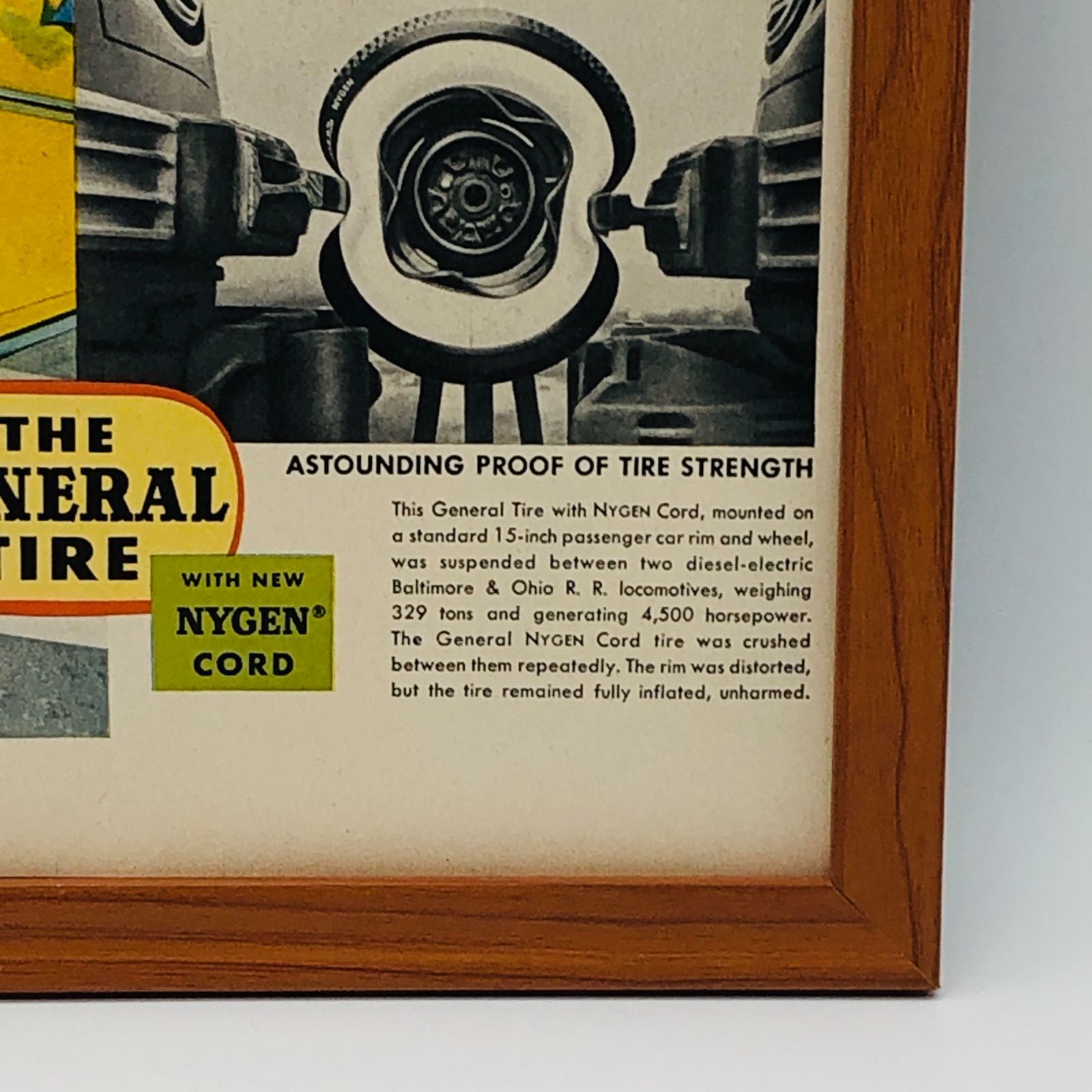 ビンテージ 広告 ポスター フレーム付 当時物 『 ゼネラルタイヤ (General Tire) 』 1950's オリジナル アメリカ 輸入 雑貨 ヴィンテージ  雑誌 アドバタイジング レトロ ( AZ1654 ) - メルカリ