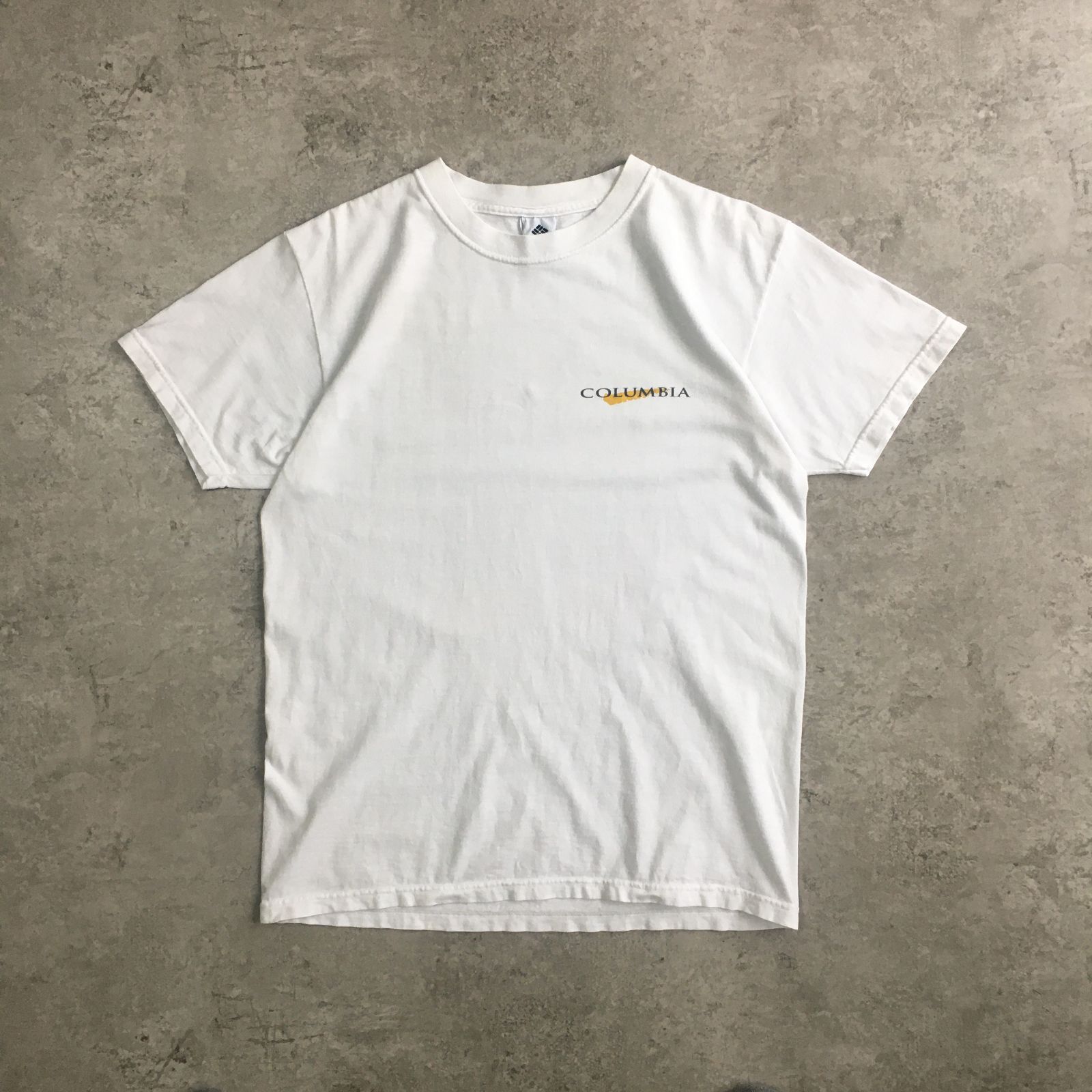 90s USA製 Columbia Famous Trout Spots Back Printed T-shirt 
