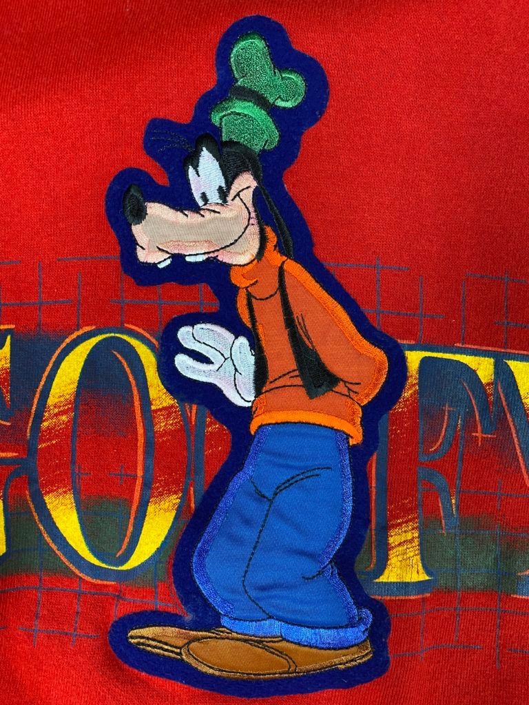 Disney ビンテージ　スウェット　USA製　グーフィー　レア　ディズニー 古着 90s USA製 Disney Goofy グーフィー BIG プリント