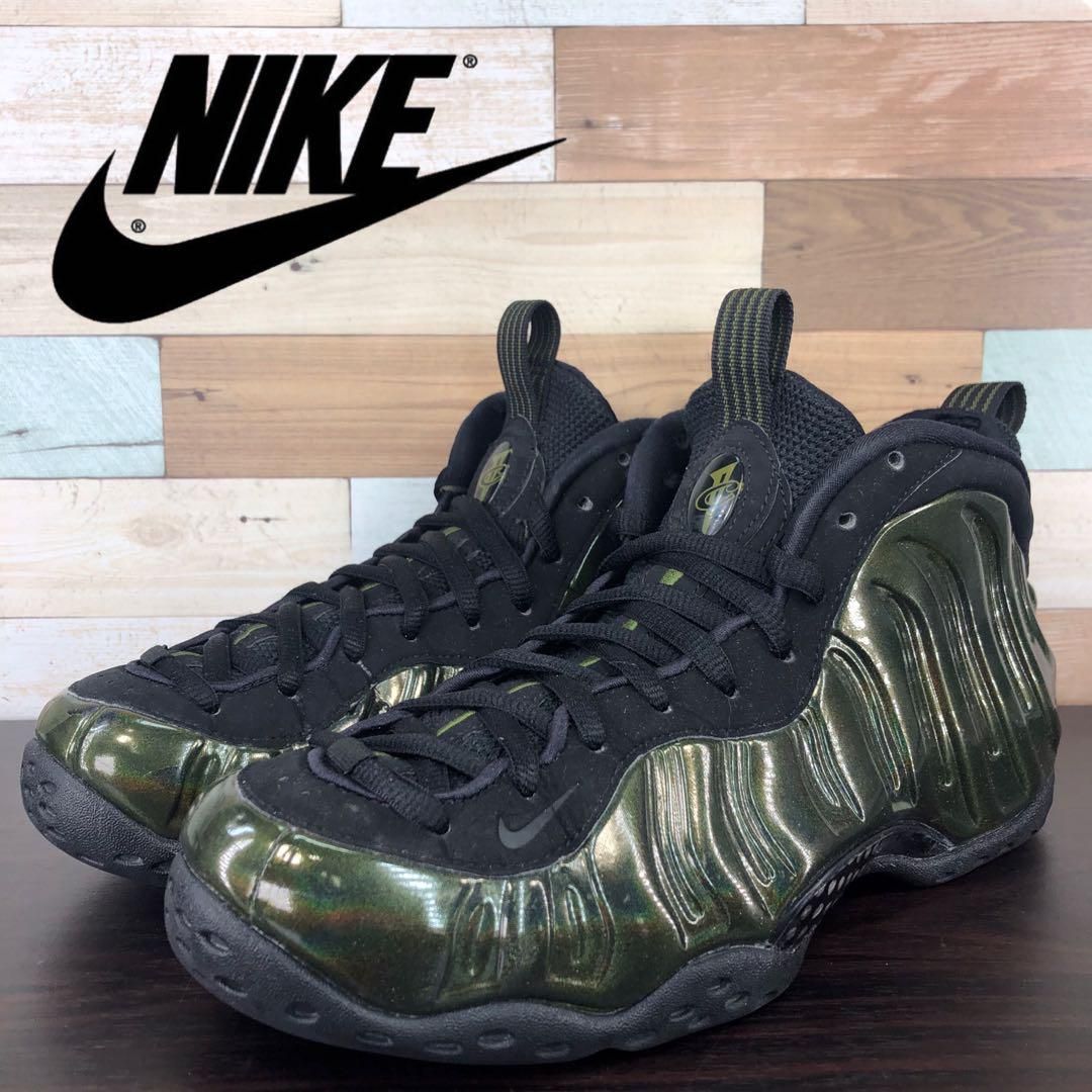 NIKE AIR FOAMPOSITE ONE ナイキ エア フォーム ポジット ワン メタリック グリーン ブラック 27cm U10697  314996-301 - メルカリ