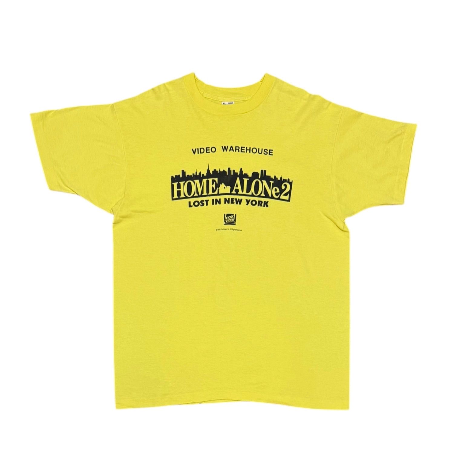 90s Home Alone 2 T-shirt (XL) ホームアローン映画Tシャツ ムービーT 