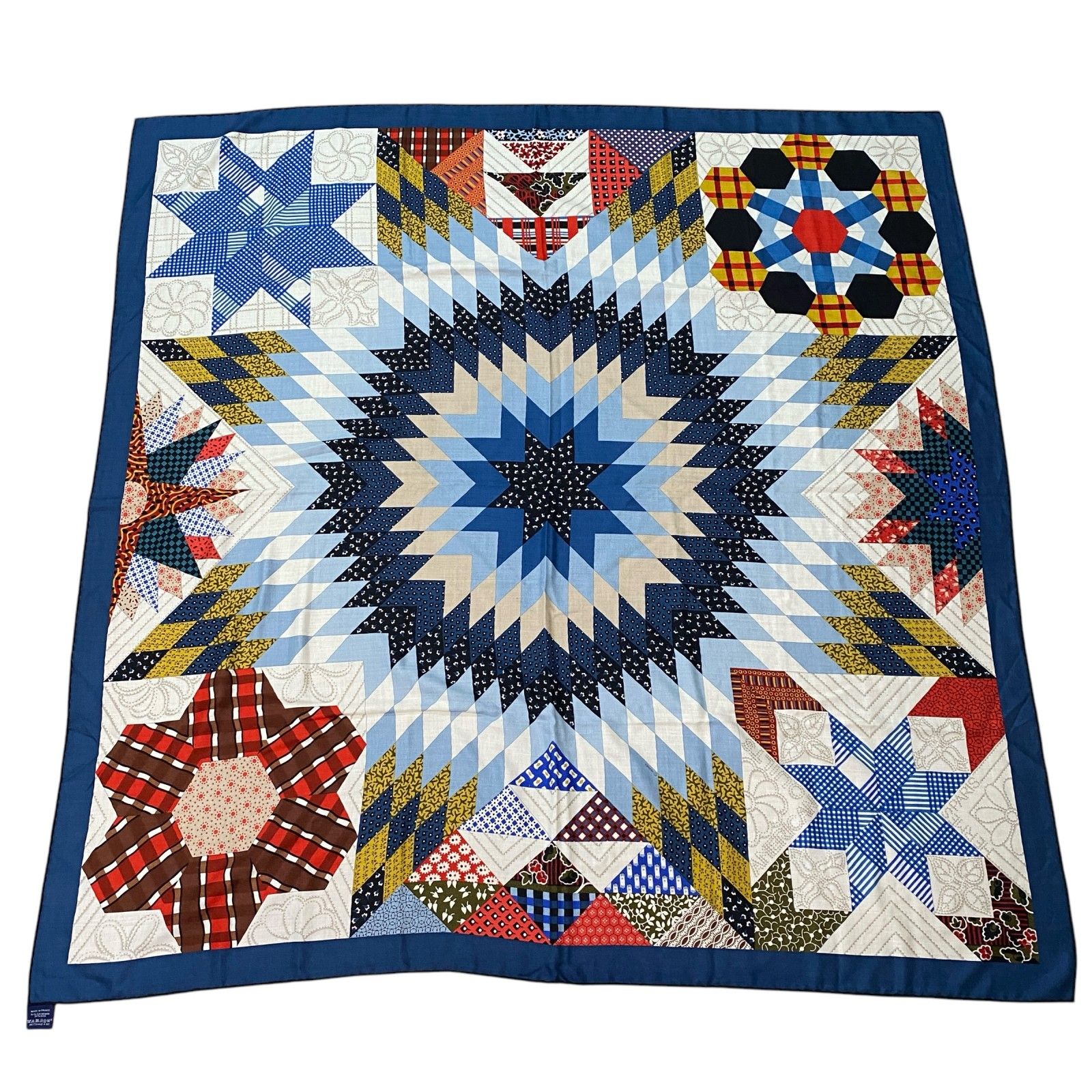 希少 美品 エルメス カシシル カレジェアン 140 アメリカンキルト 和柄 希少 極美品 エルメス カシシル カレジェアン 140 スプリングス