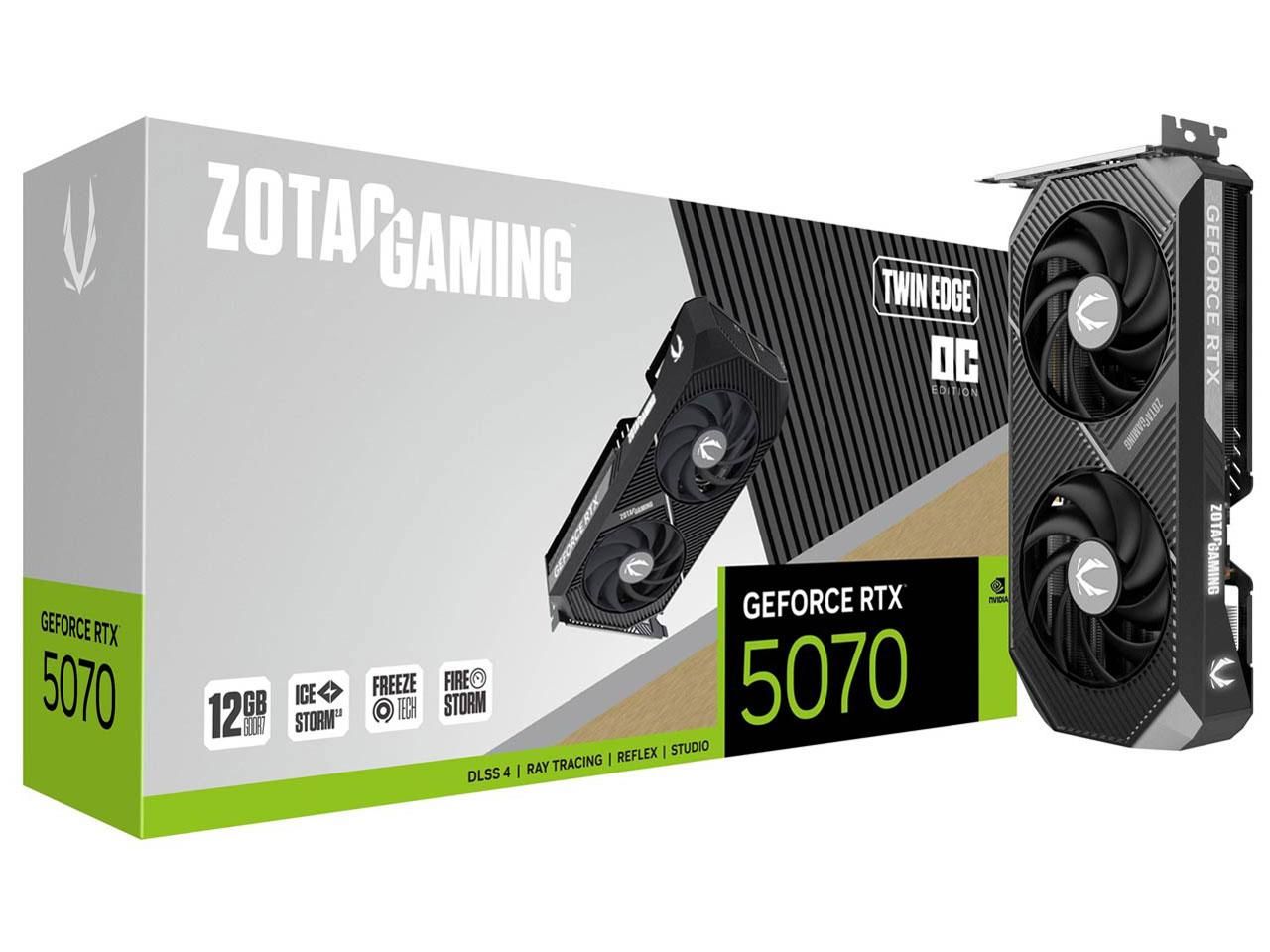3営業日で発送 ZOTAC GAMING GeForce RTX 5070 Twin Edge OC 12GB GDDR7 RTX5070TWOC12G ZT-B50700H-10P