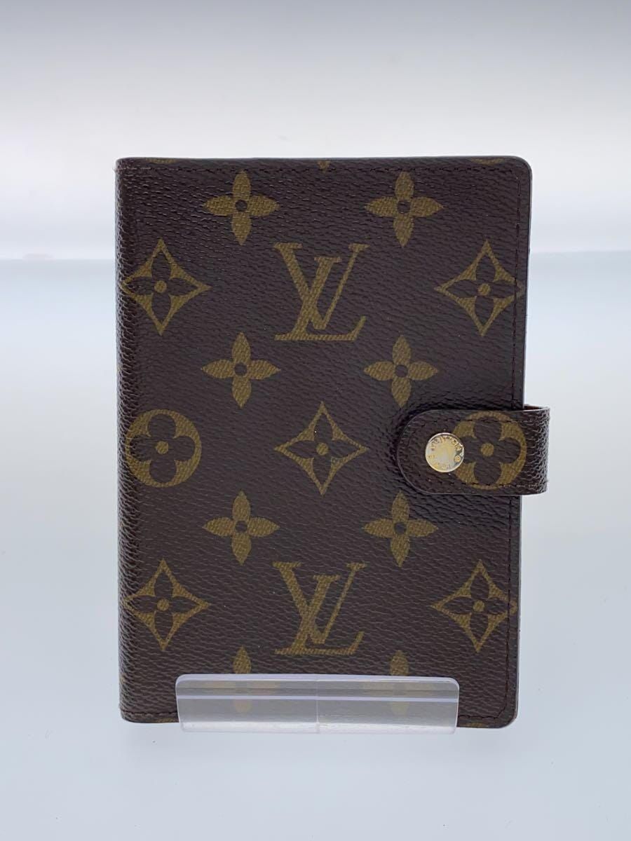 LOUIS VUITTON アジェンダPM_モノグラム_BRW レザー ブラウン レディース ルイヴィトン 手帳カバー - メルカリ