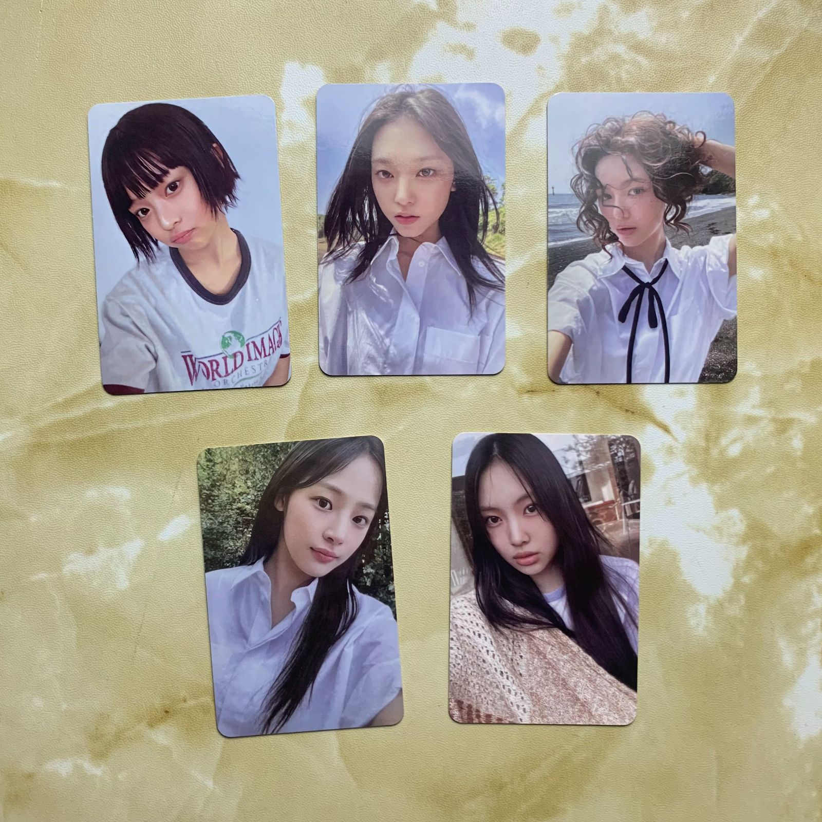 匿名配送 NewJeans 事前収録 HowSweet サノク weverse トレカ 5枚 コンプ セット