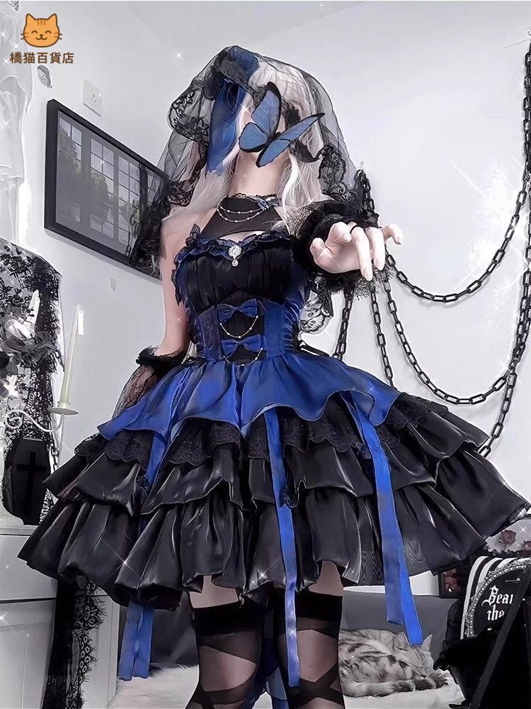 レディースウェア ワンピース ロリータオリジナル 洋服 コスプレ ゴスロリ HF422 学園祭 ステージ 撮影会 自撮り イベント