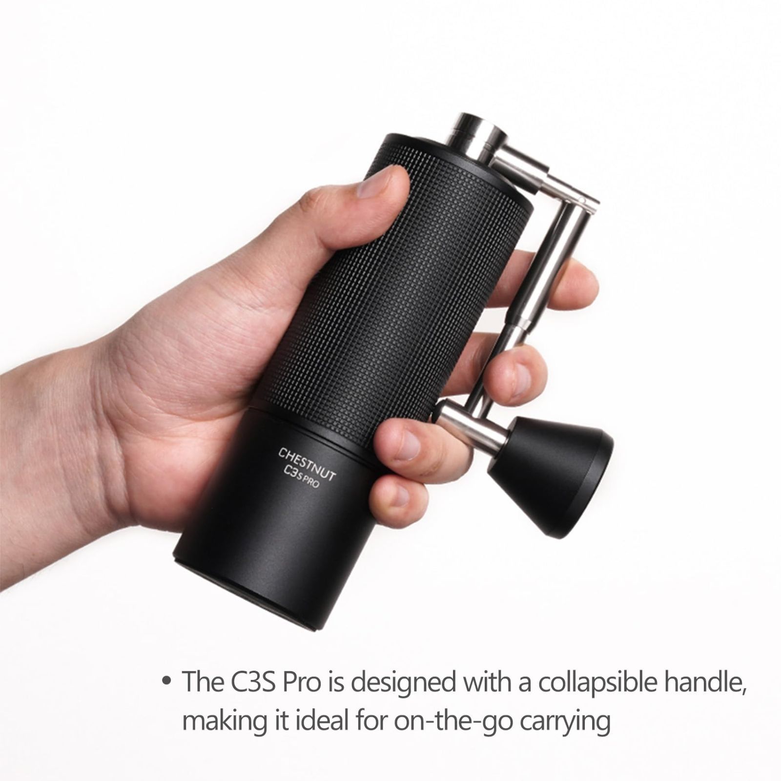 位置決め旅行 キャンプ ギフトチェスナットはくしくCoffee Grinder CNCステンレス鋼円錐形バリ容量25グラム 内部調整 な設定 ダブルベアリングの Proコーヒーミル手動タイムモア C3S TIMEMORE