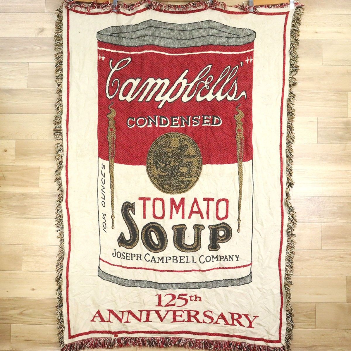 D1-4|O4.14-7 Campbell s Soup キャンベルスープ アメリカ古着 ラグ マット カーペット ブランケット タペストリー