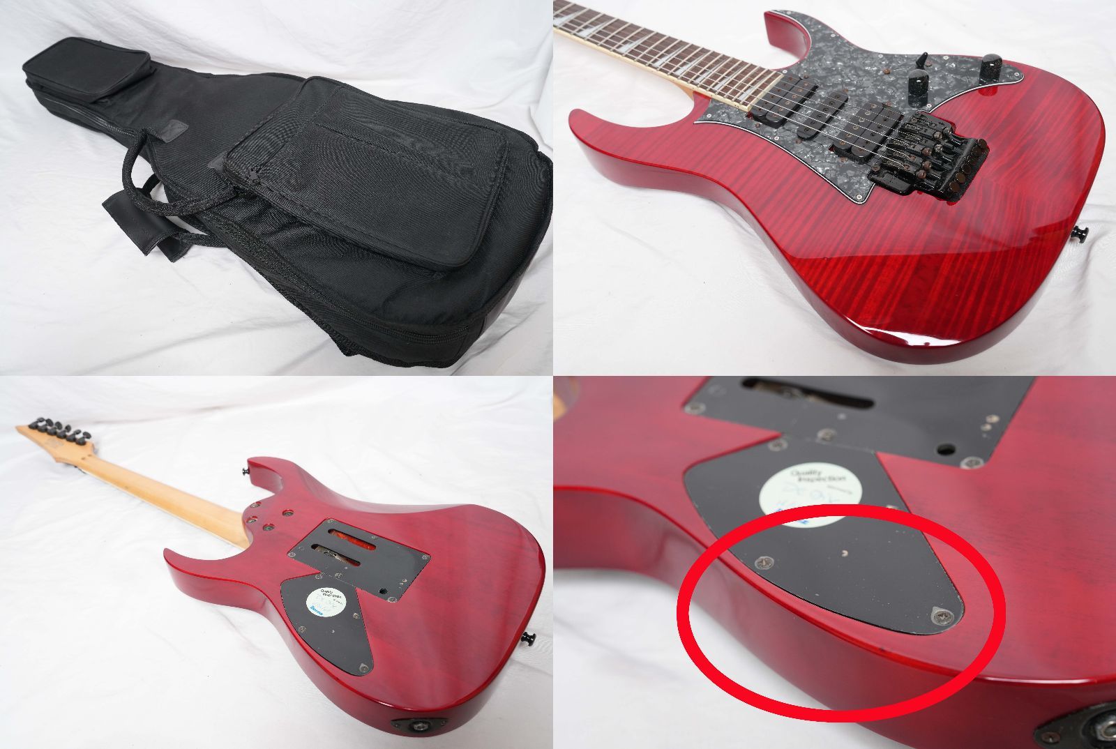 ☆Ibanez☆RG370DXFM TRD シースルーレッド HSHピックアップ搭載 2008