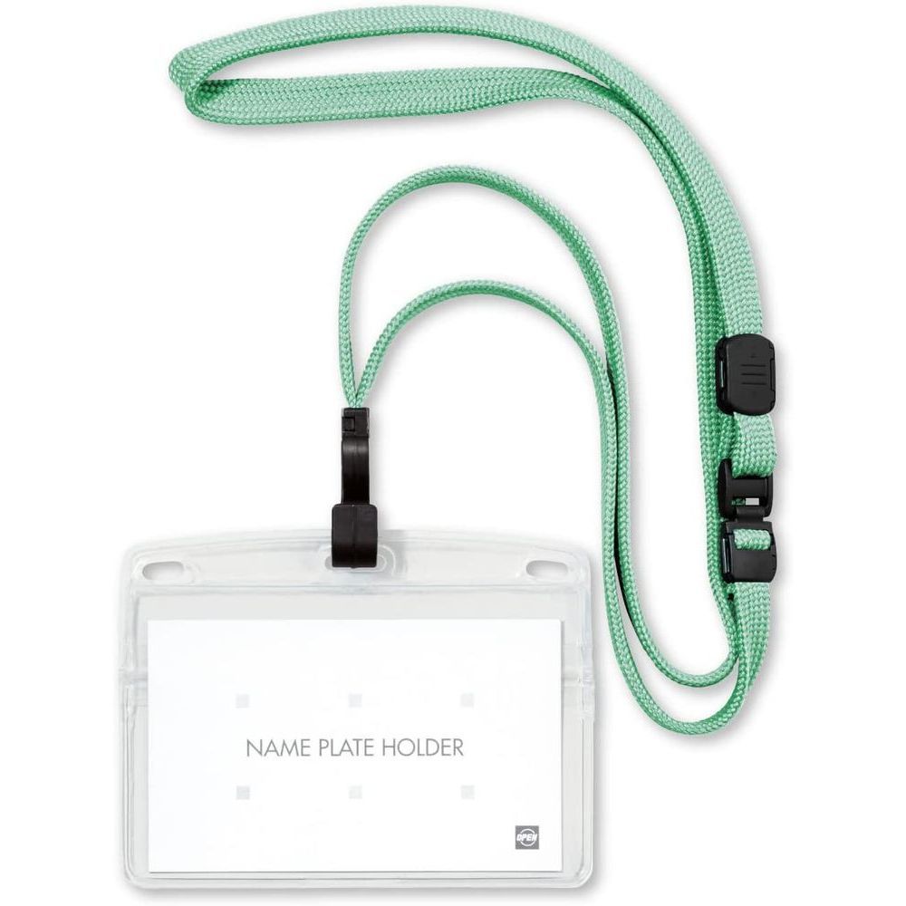まとめ買い オープン工業 吊り下げ名札 ソフトヨコ名刺 フック式 10枚 ミントグリーン NL-22-MGN ×3セット