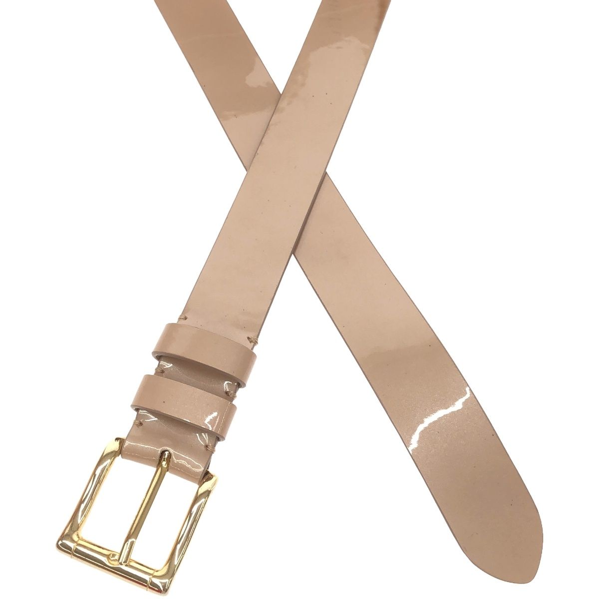 Maison Margiela11 メゾン マルジェラ パテントレザーベルト  ピンク系 S Maison Margiela11 メゾン マルジェラ パテントレザーベルト ピンク系