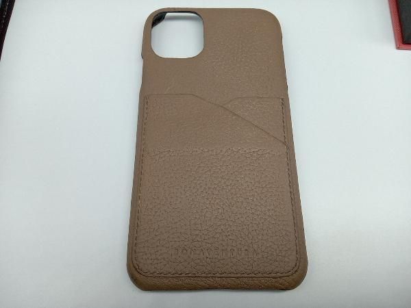 BONAVENTURA iphone11用ケース BPCT11-ET ポケット付きスマホケース Etoupe GERMAN CALF LEATHER