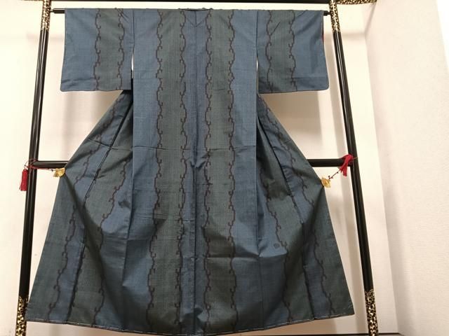 平和屋着物○上質な紬 変わり間道 正絹 逸品 DAAU5586ps