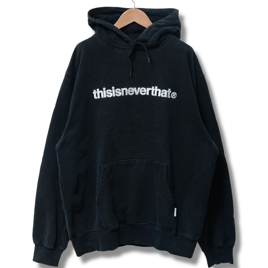 Thisisneverthat パーカー XL ブラック 00s ストリート 刺繍ロゴ 