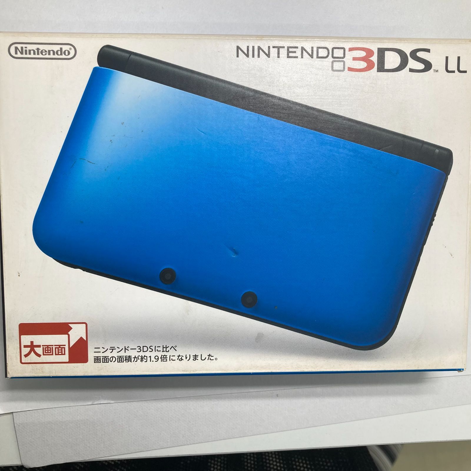 3DS LL 完動品 ブルー✖ブラック - メルカリ 