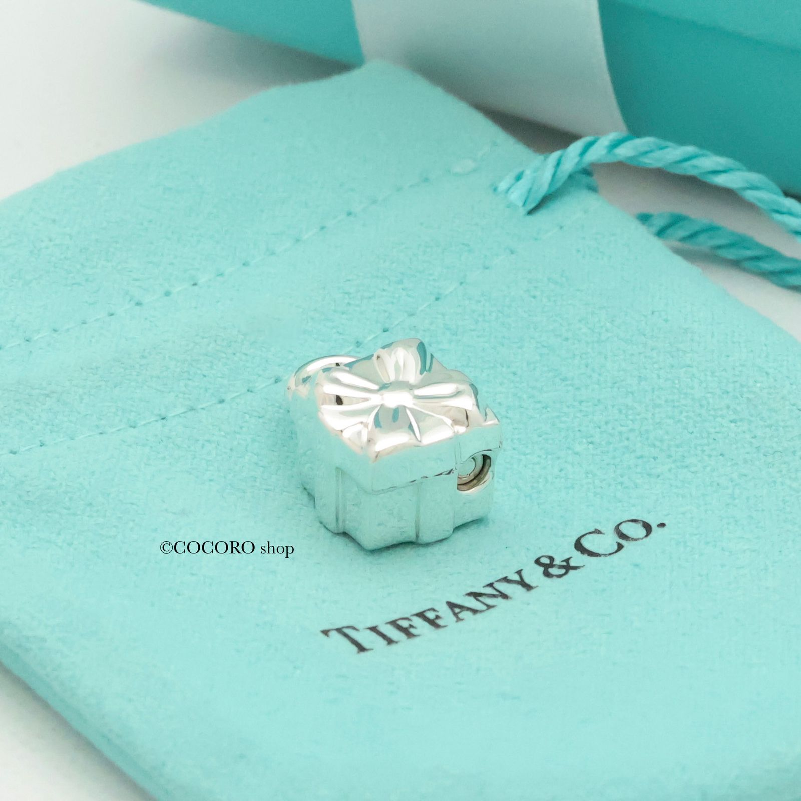ティファニー TIFFANY-Co. ギフト ボックス ロック チャーム AG925