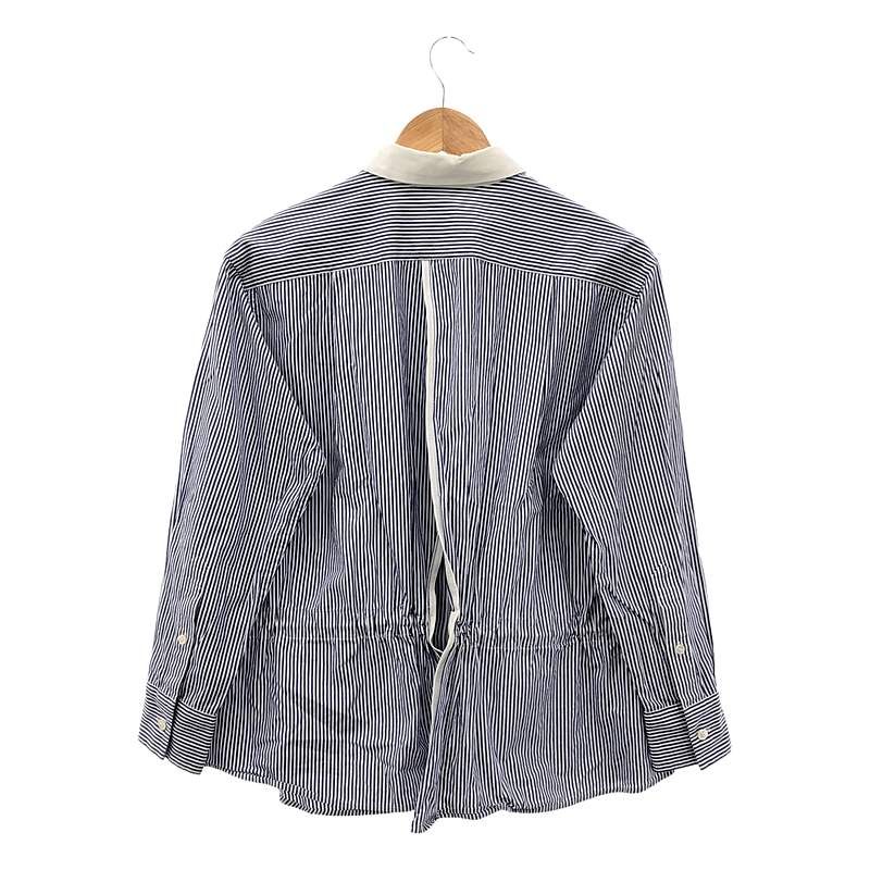sacai luck / サカイラック | バックオープン ギャザー ストライプ
