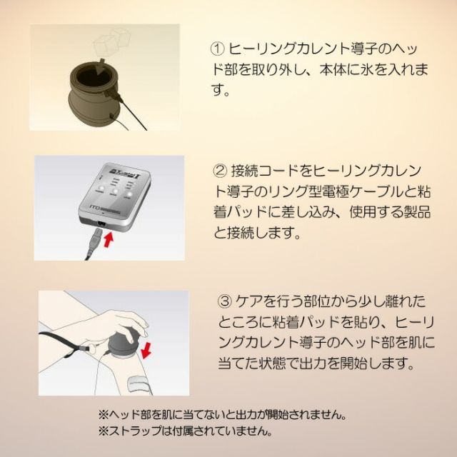 伊藤超短波 マイクロカレント専用導子 ヒーリングカレント導子