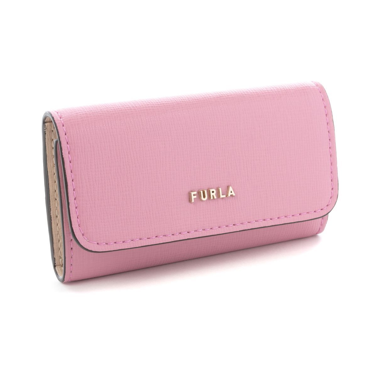 直輸入 新品箱付 FURLA フルラ レザー キーケース ピンク BABYLON KEY