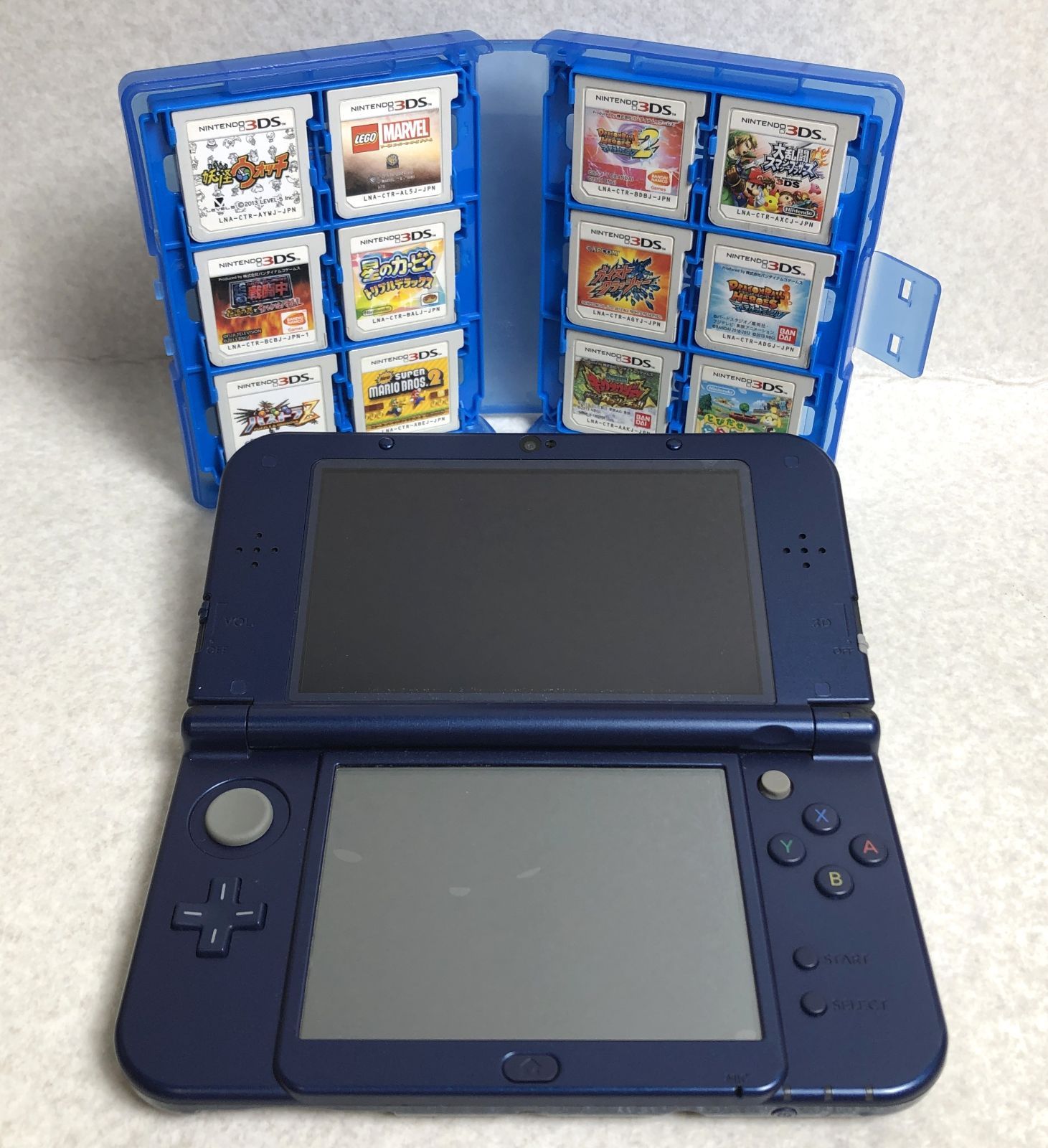 DH955 New 3DS LL 本体 ソフト 17本 セット ブルー ニンテンドー 任天堂 RED-001