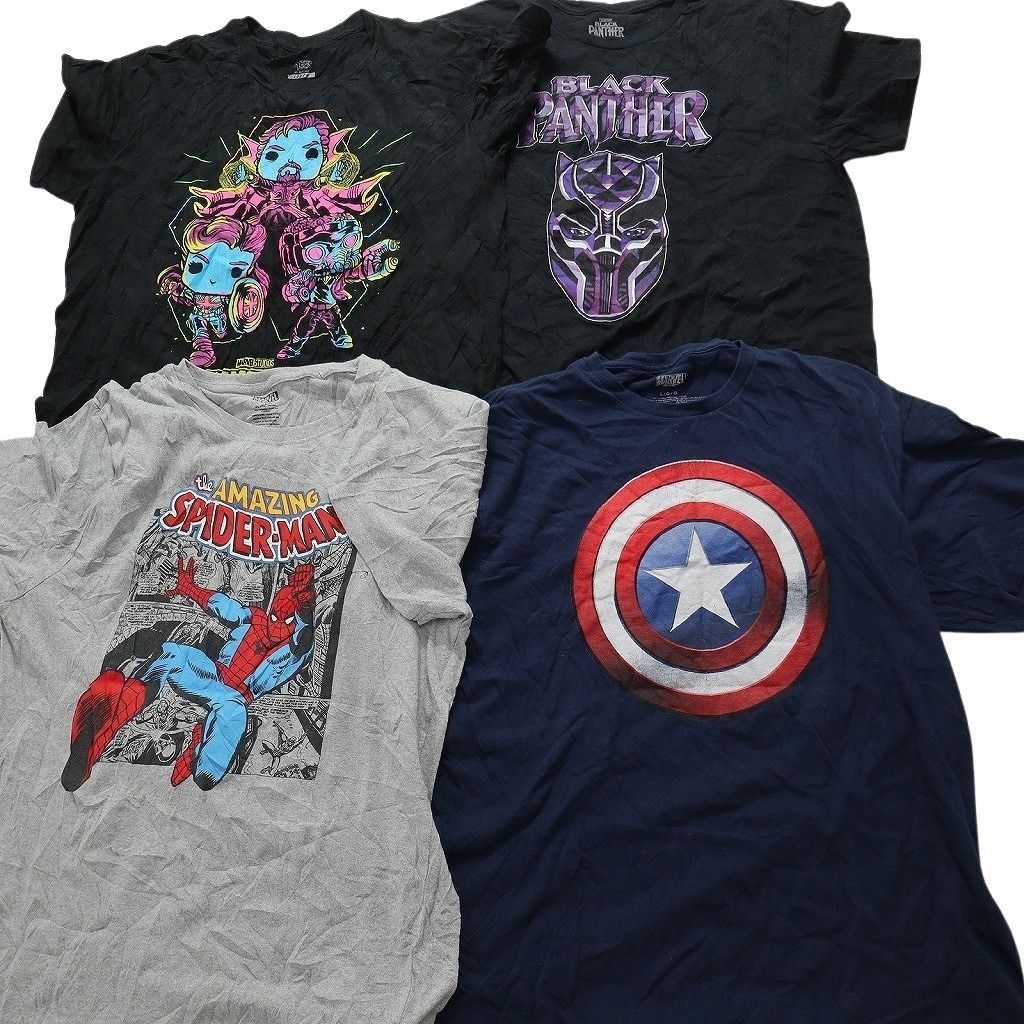 古着卸 まとめ売り マーベル DCコミック 半袖Tシャツ 15枚セット