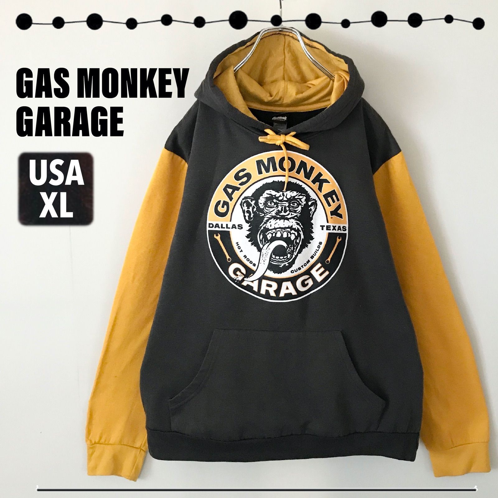 574844 部品屋K&W GASMONKEY GARAGE パーカー M/L HD店 部品屋K\u0026W GasMonkey garage(ガスモンキー ガレージ)スパーク