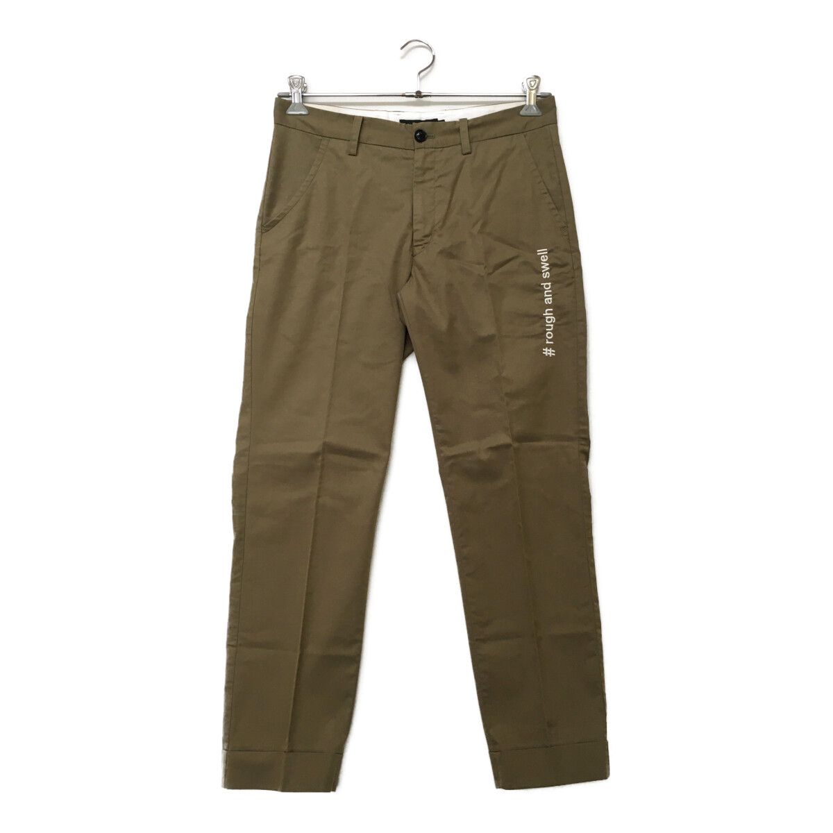 ラフアンドスエルカーキ色パンツ rough&swell［ラフアンドスウェル］BARRACKS PANTS/ワイドシルエット