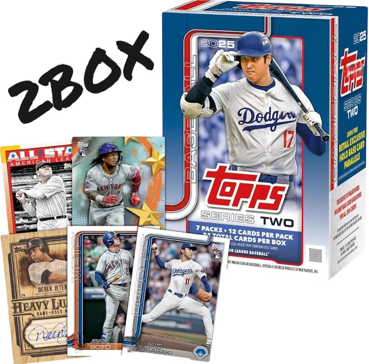 2box 2025 TOPPS SERIES 2 BASEBALL VALUE BOX - トップス シリーズ２ ベースボール バリューボックス