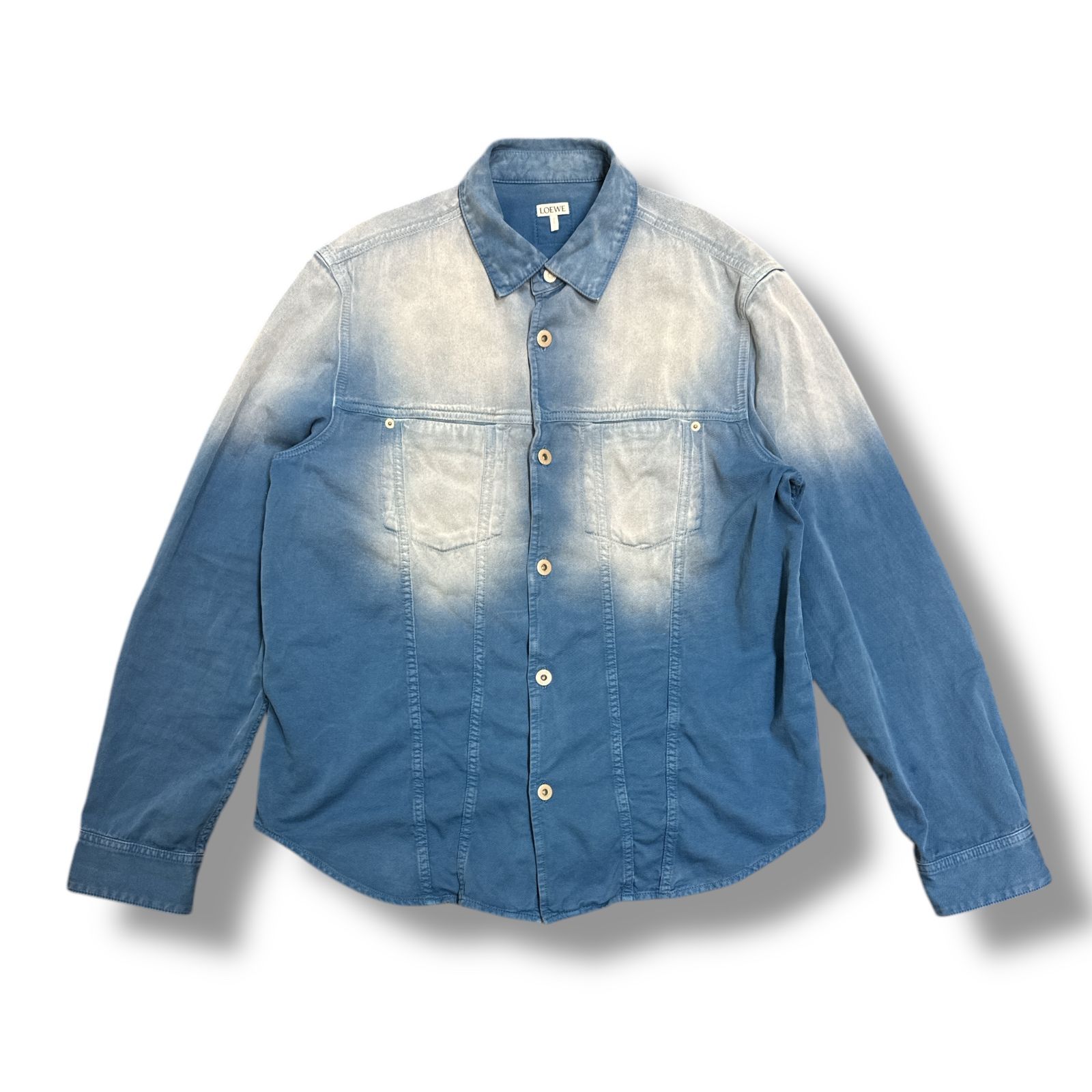 国内正規 LOEWE Sunbleach Denim Regular Fit Overshirt Shirt
