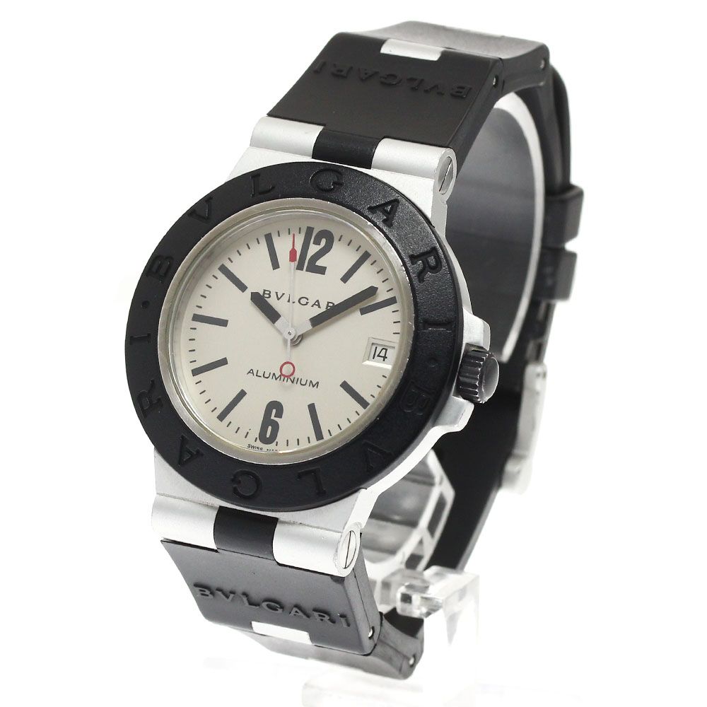 ブルガリ BVLGARI AL38A アルミニウム デイト 自動巻き メンズ_894708