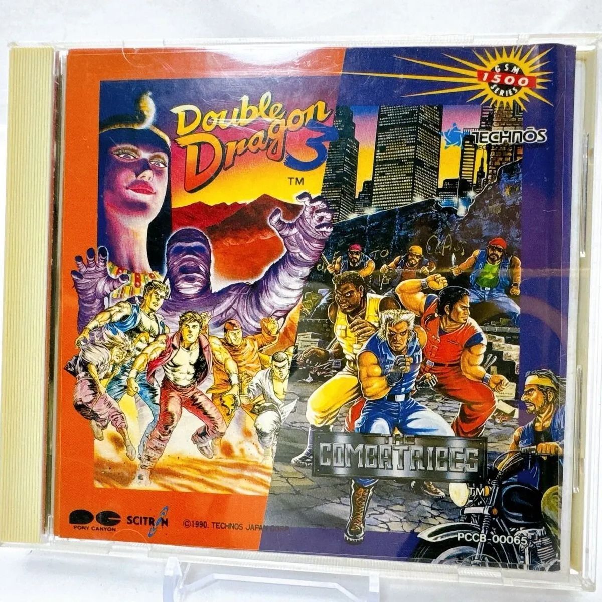 ダブルドラゴン3 - THE COMBATRIBES ザ コンバットライブス G.S.M.1500シリーズ ゲームミュージックCD PONY CANYON|SCITRON PCCB-00065 テクノスジャパン|アーケードBGM レトロ|サントラ 見本盤