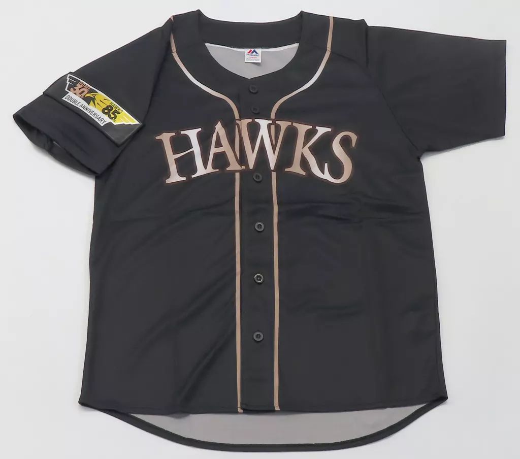 【美品】福岡ソフトバンクホークス　85周年　小久保監督　ユニフォーム　L　黒 美品】福岡ソフトバンクホークス 85周年 小久保監督