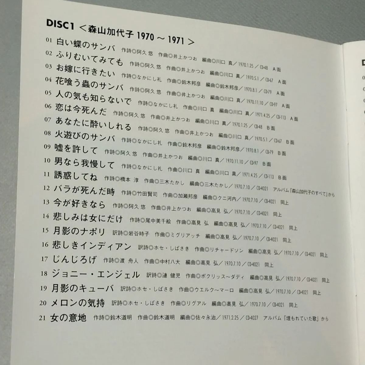 CD 森山 加代子 しんぐるこれくしょん - メルカリ