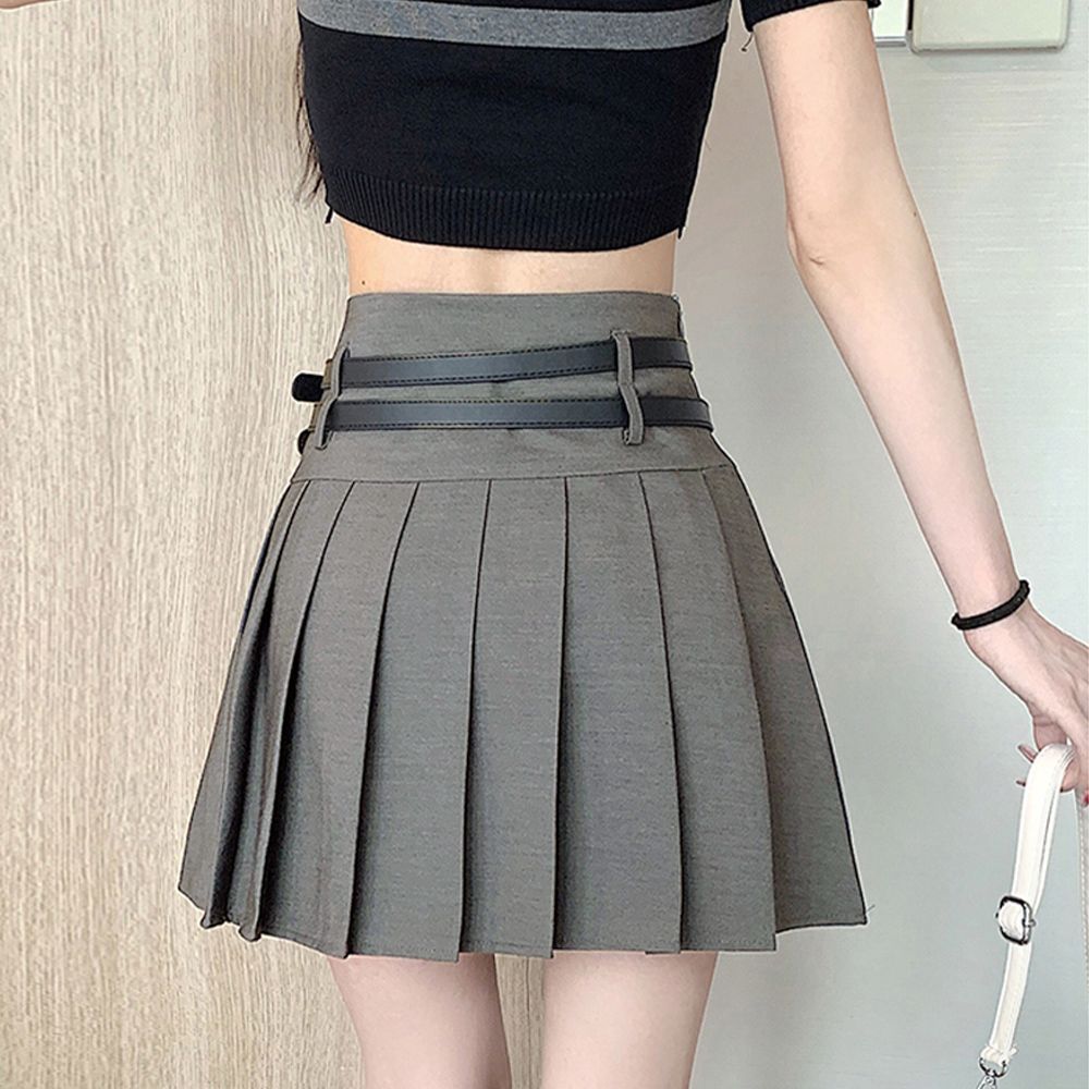 プリーツ ミニスカート インナーパンツ付き レディース セクシー