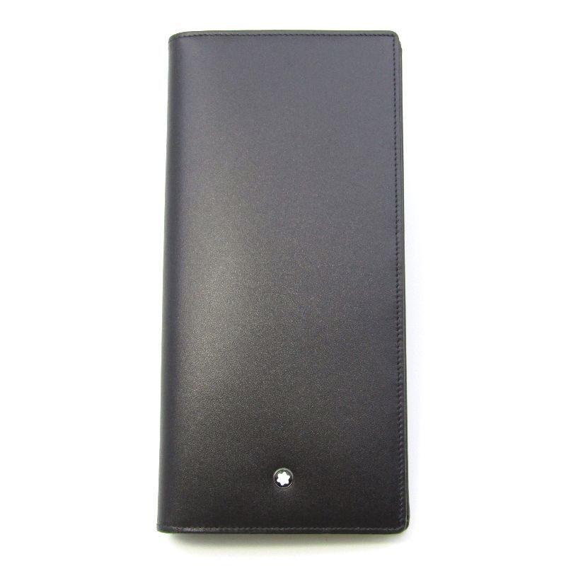 MONT BLANC モンブラン 長財布 7165 マイスターシュテュック BILLFOLD 14CC WITH ZIP COINCASE ドイツ製 ブラック 黒 24004351