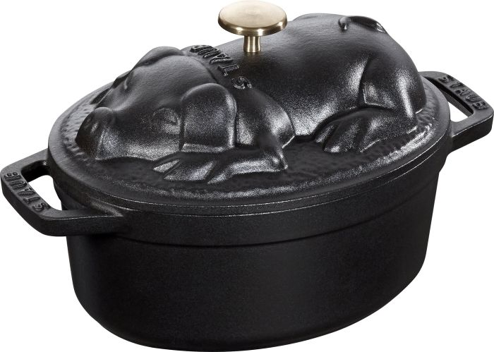 3営業日で発送 STAUB ストウブ ストウブ ピギーココット １７㎝４０５００－１７１ ブラック ASTN501