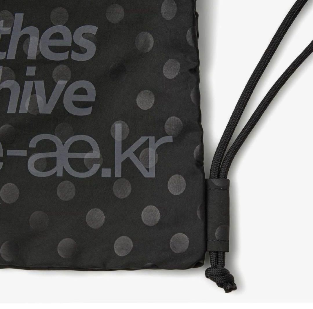 韓国限定】aeae ナップサック ○ドット ブラック○ 新品未使用 バッグ