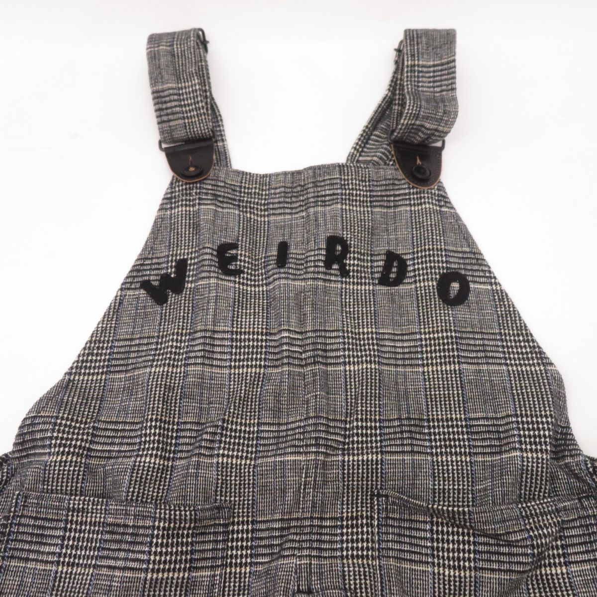 weirdo GROWN UP CHECK OVERALL ウィアード少々使用感あります