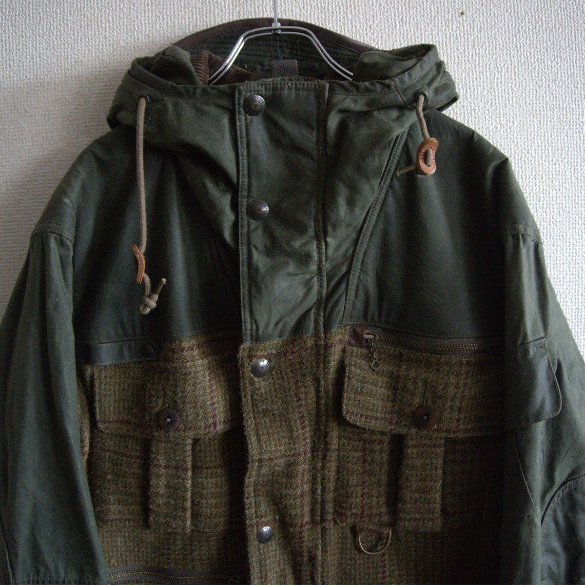 美品】POLO RALPH LAUREN 【オイルドクロス×ツイード