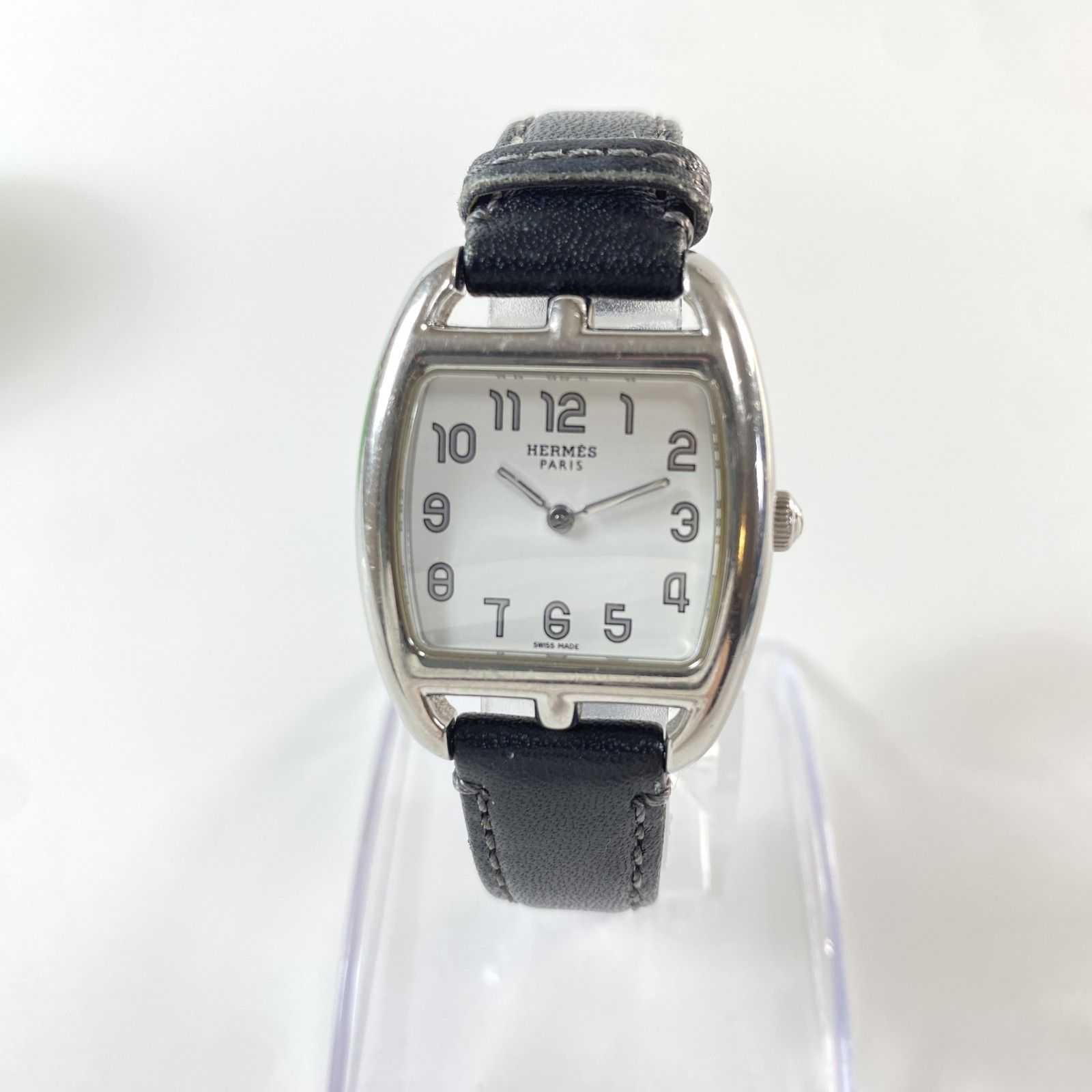 廃盤品 エルメス HERMES レディース CT1 210 ケープゴット 腕時計 美品 エルメス HERMES ケープコッド トノー CT1.210 廃盤モデル クォーツ レディース腕時計 外装仕上済