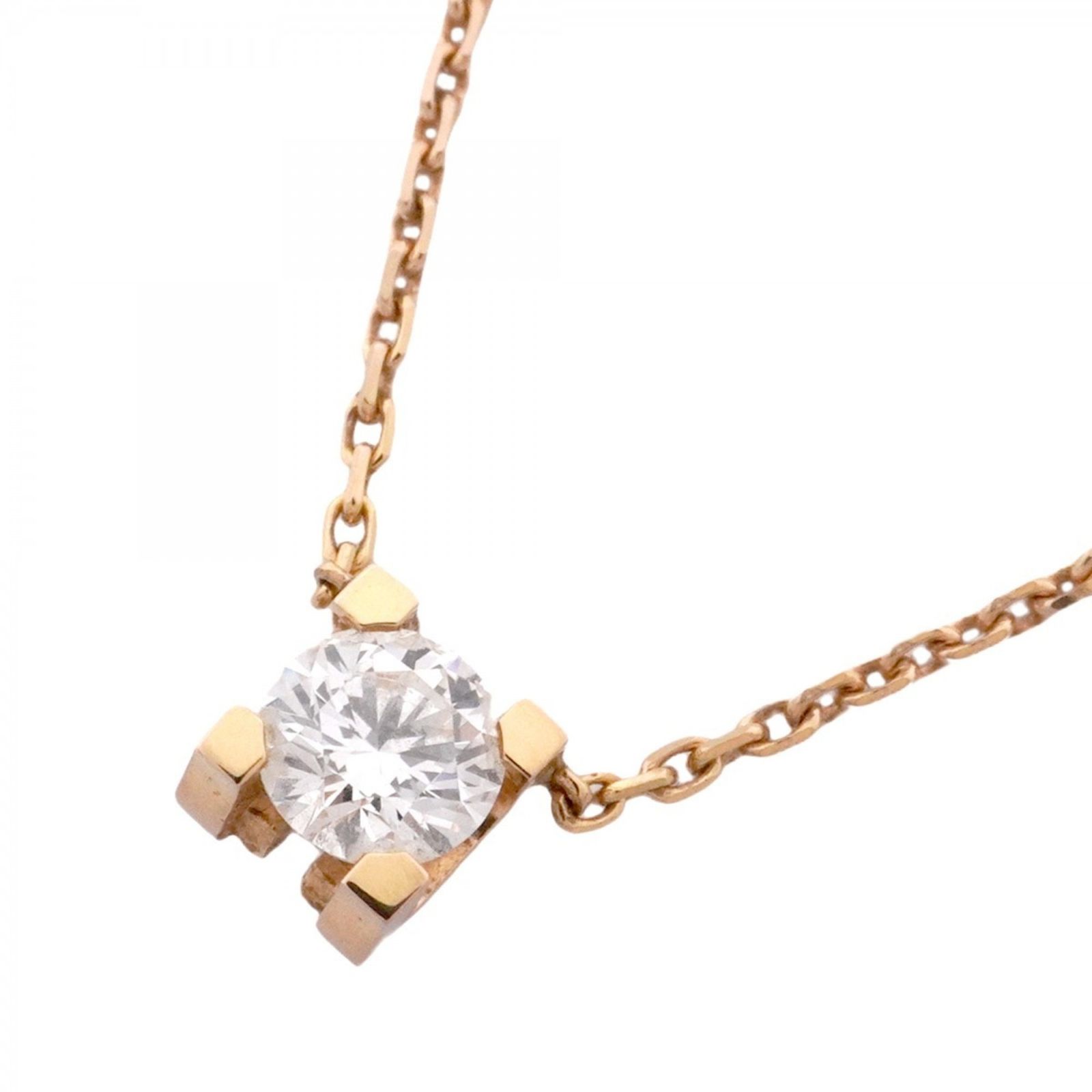 カルティエ Cartier カルティエ ネックレス Cドゥカルティエ 1PD 18KPG ピンクゴールド ダイヤモンドレディース