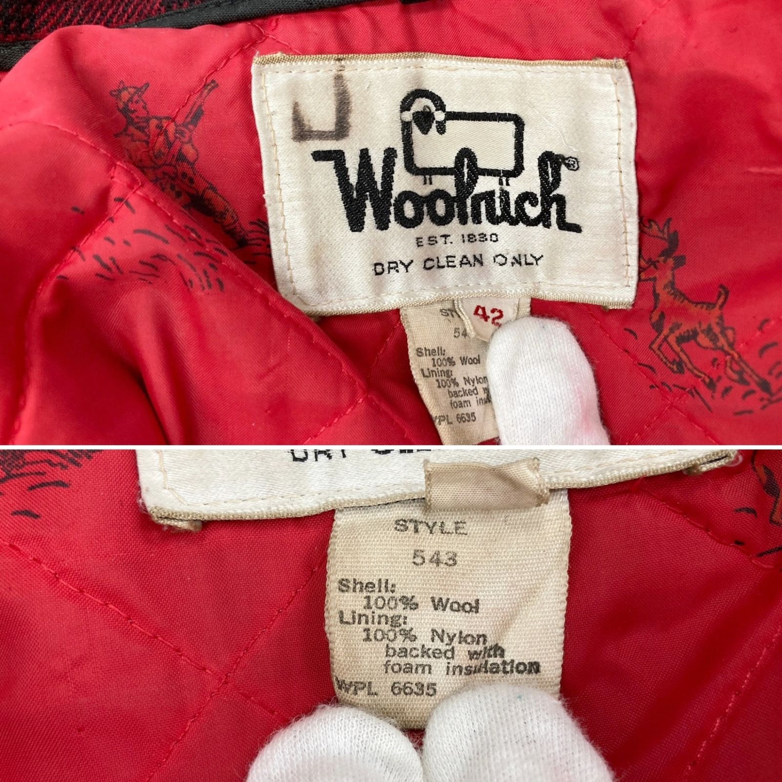 Woolrich (ウールリッチ) 70s チェック ウール ハンティングジャケット