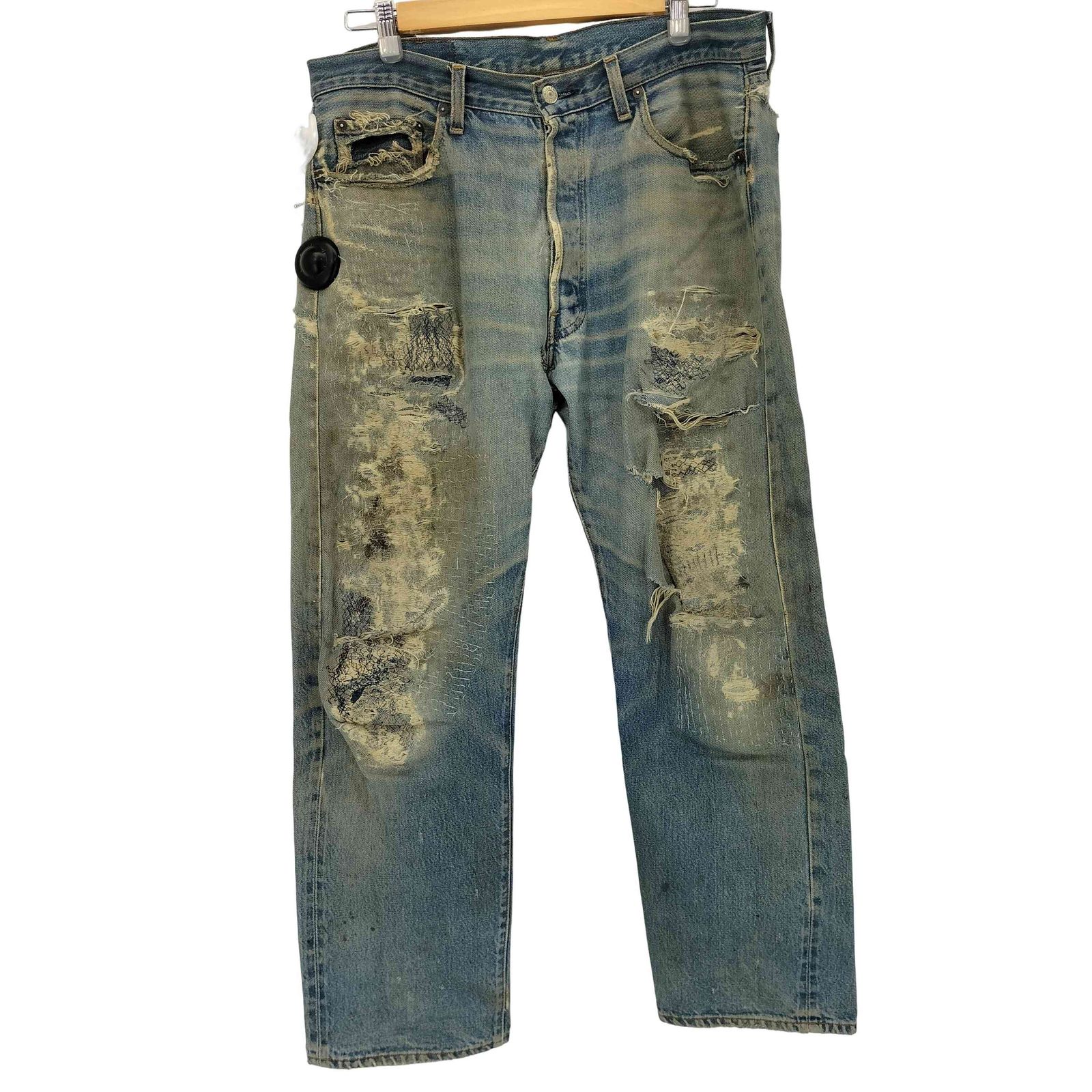 リーバイス Levis 90S 555刻印 バレンシア工場 501 セルビッチダメージ 