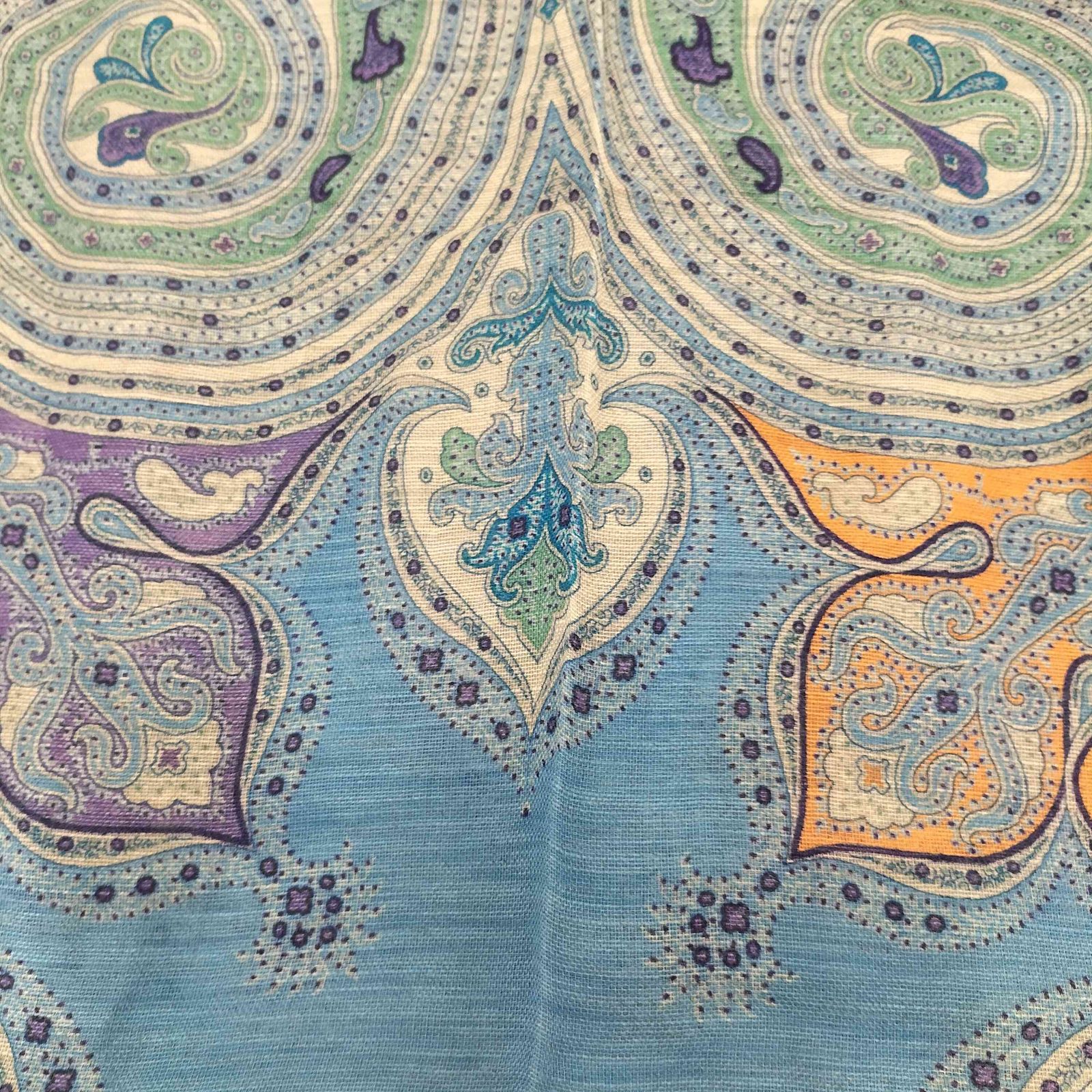 ETRO エトロ ペイズリー柄 総柄 シルクスカーフ ETRO エトロ ペイズリー柄 スカーフ ショール 絹 シルク ウール
