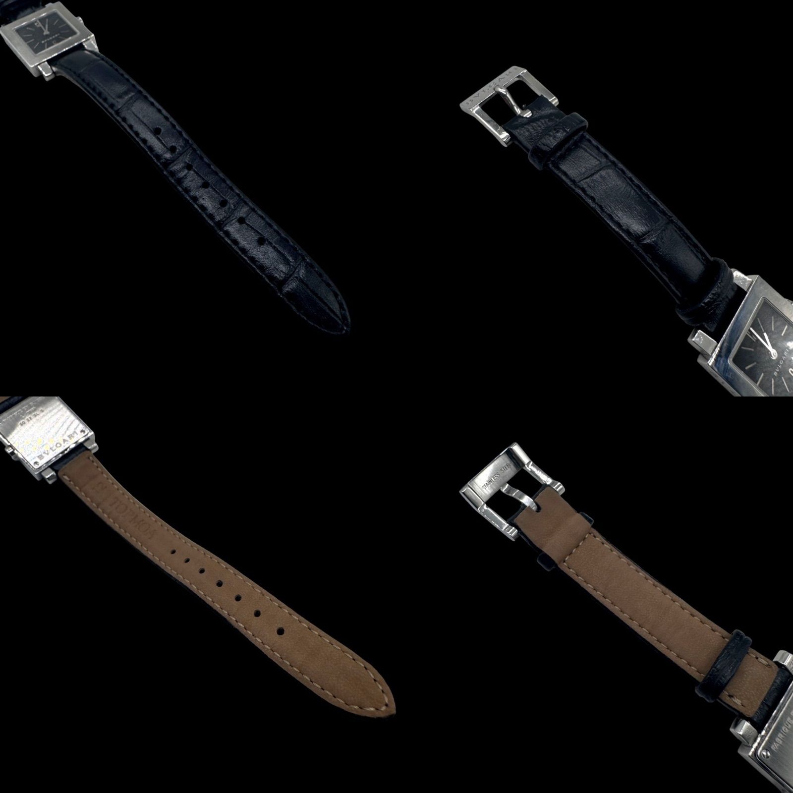 稼働 良品 BVLGARI ブルガリ クアドラード レディース腕時計