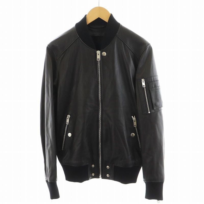 ディーゼル DIESEL L-Abbott Leather Bomber Jacket レザー