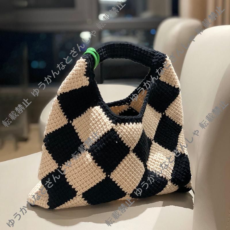 美品 MARNI MARKET DIAMOND マルニマーケット ファッション レディース バッグ ハンドバッグ スモールニットバッグ - メルカリ