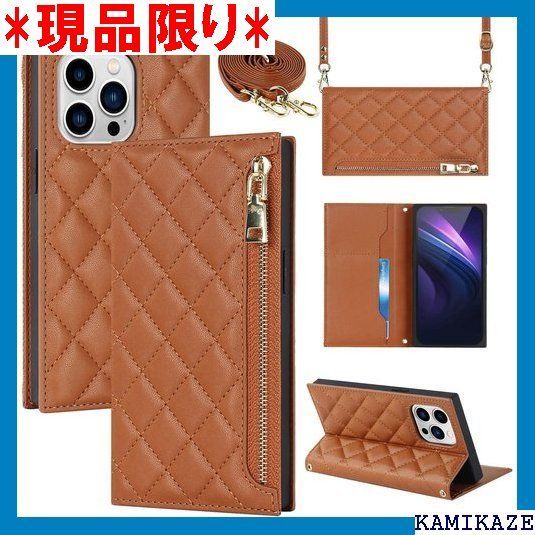 大人気_Z051 iPhone 13 Pro ケース 手帳型 ケース レザー カバー ストラップ カード収納 サイドマグネット スタンド機能 クロスボディケース ジッパー式 ショルダーケース ストラップ付き 刺繍 肩
